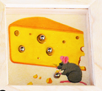 Swiss-Geduldspiele  aus Holz Käse - Bild 1