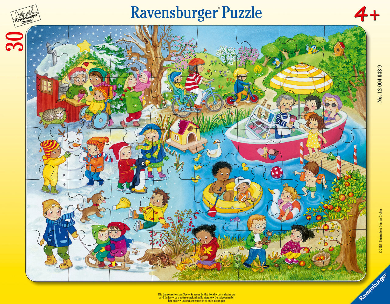 Rahmenpuzzle 40 Teile Die Jahreszeiten am See 04.043 - Bild 1