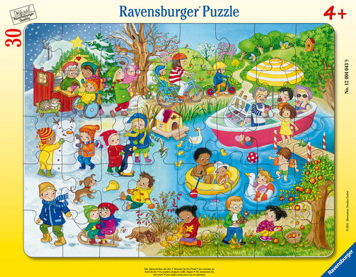 Rahmenpuzzle 40 Teile Die Jahreszeiten am See 04.043
