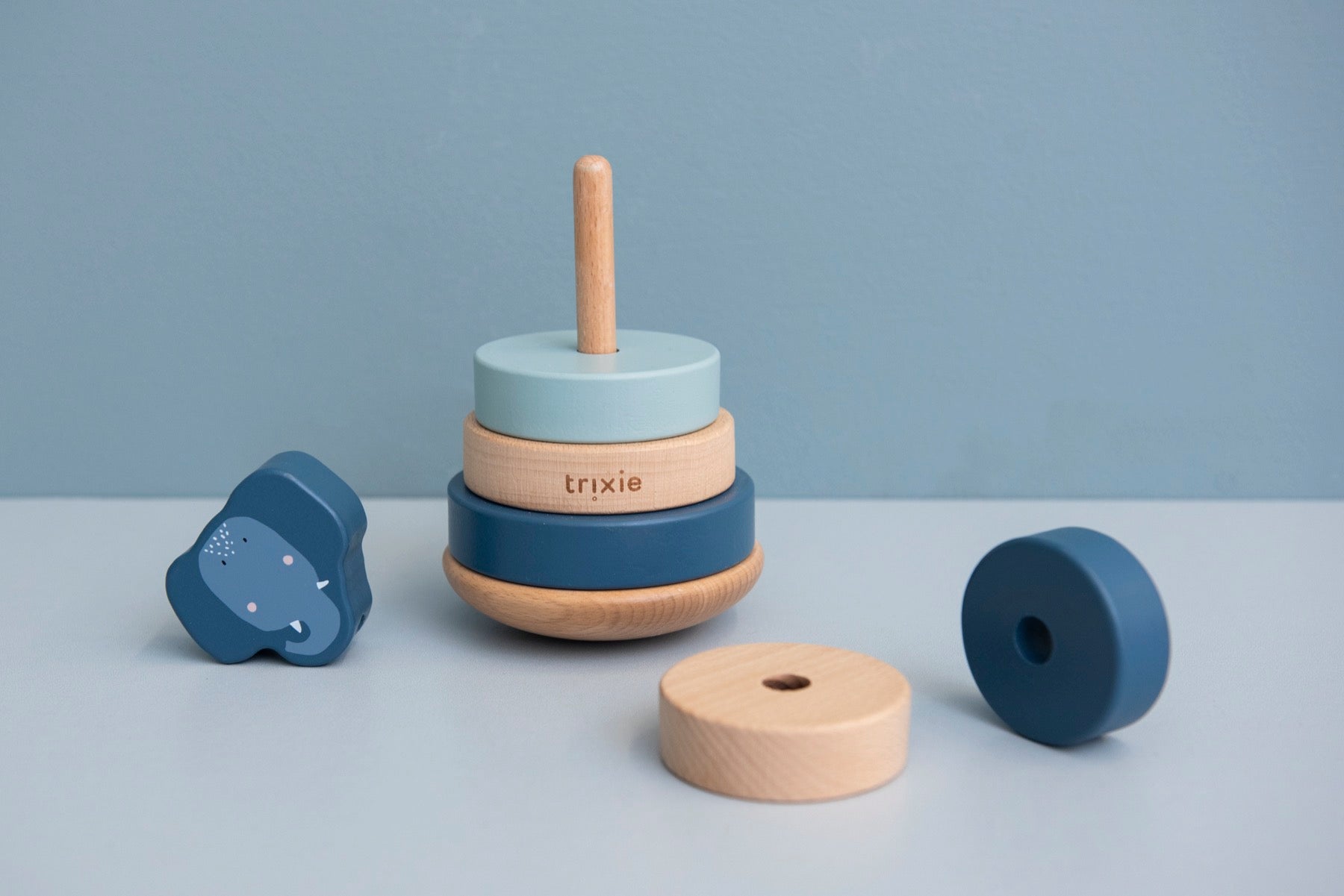 Holz Stapelturm Elefant - Bild 3