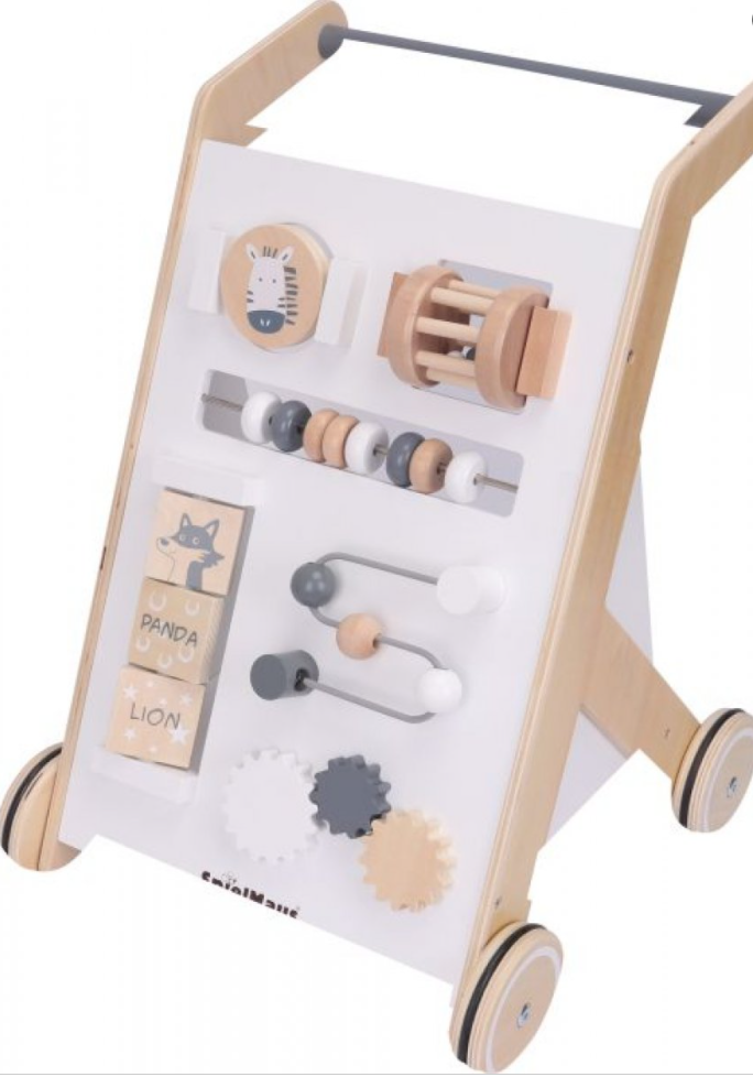 SpielMaus Holz Spiel- und Lauflernwagen - Bild 1