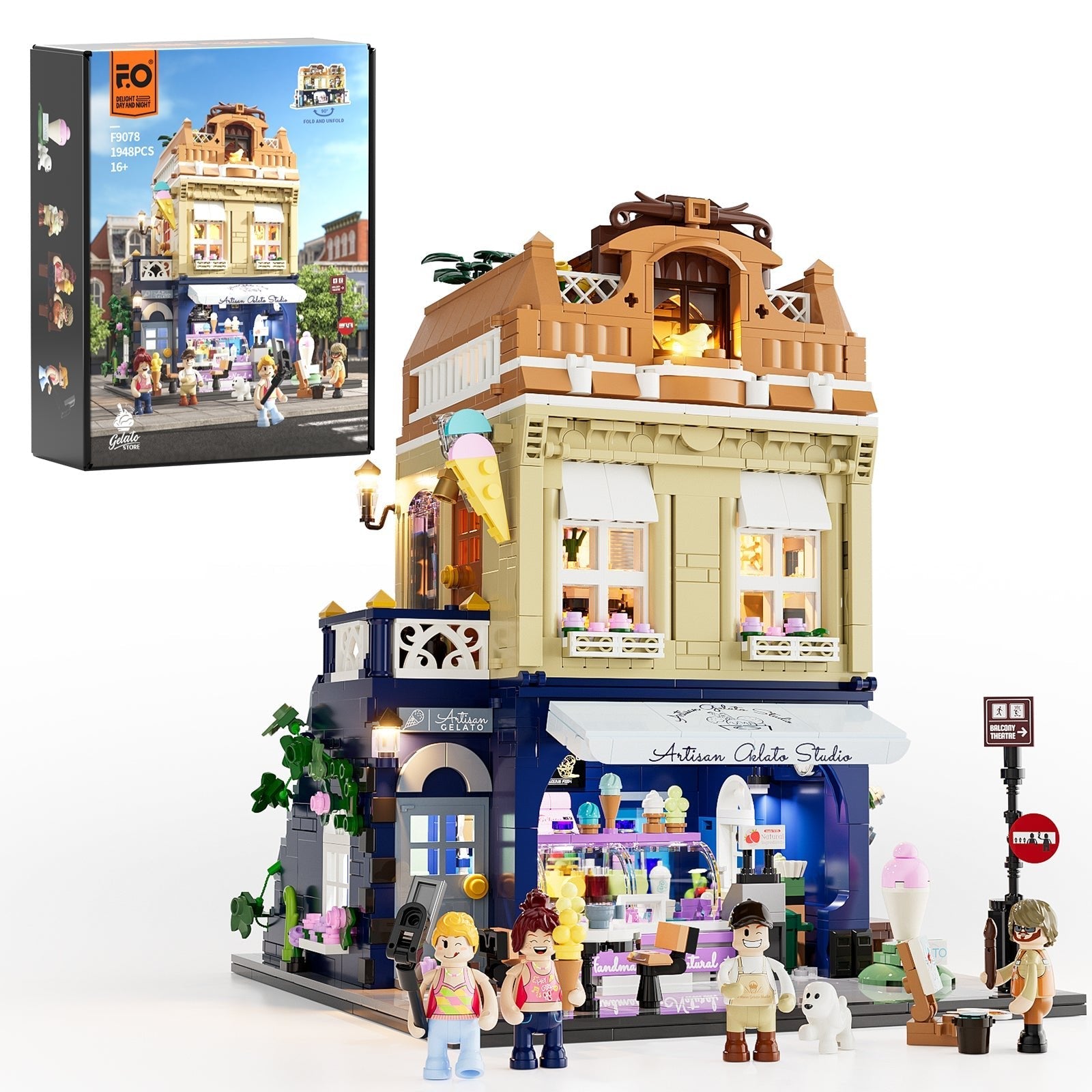 Lumibricks Eisdiele F9078 - Bild 1