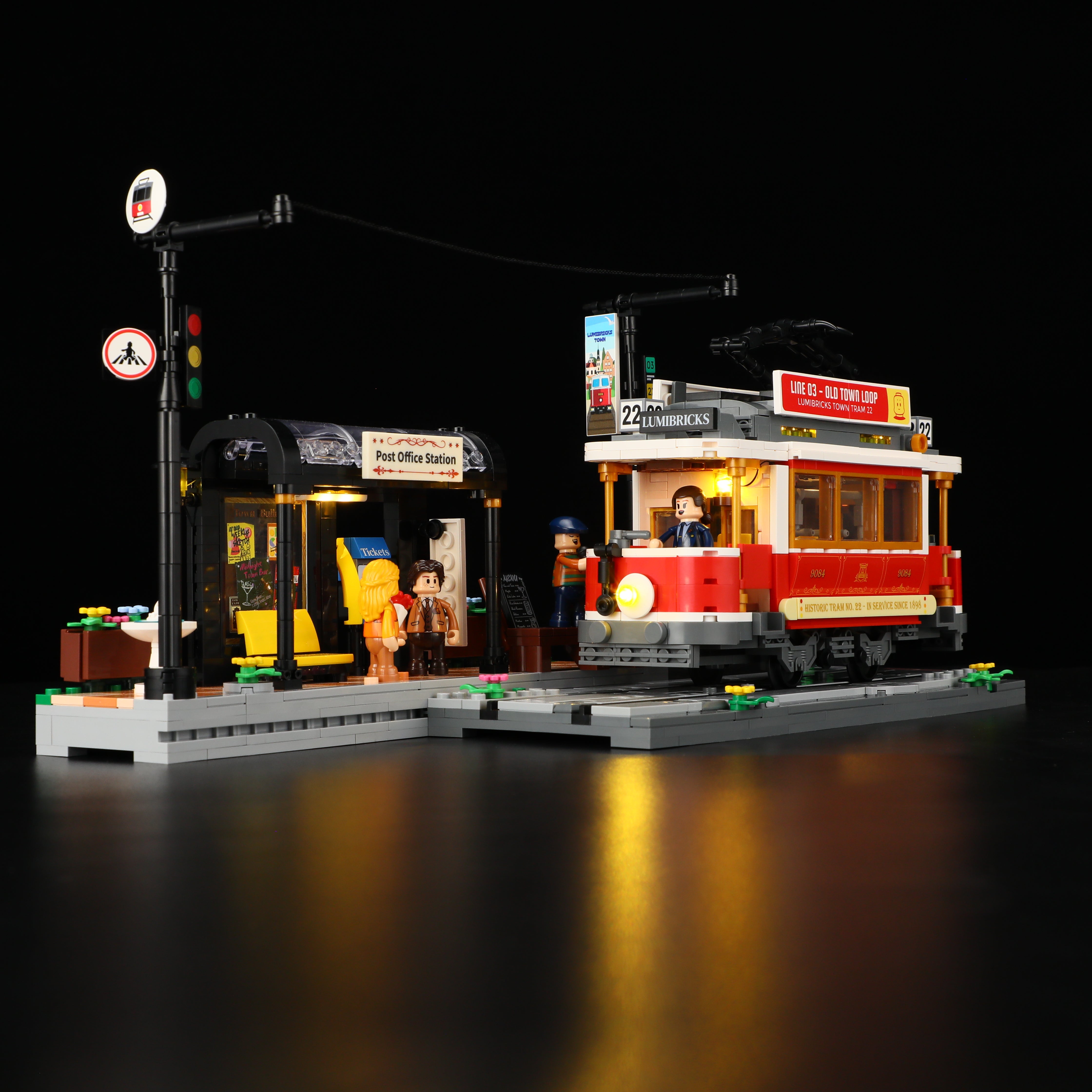 Lumibricks Historische Strassenbahn L9084 - Bild 3