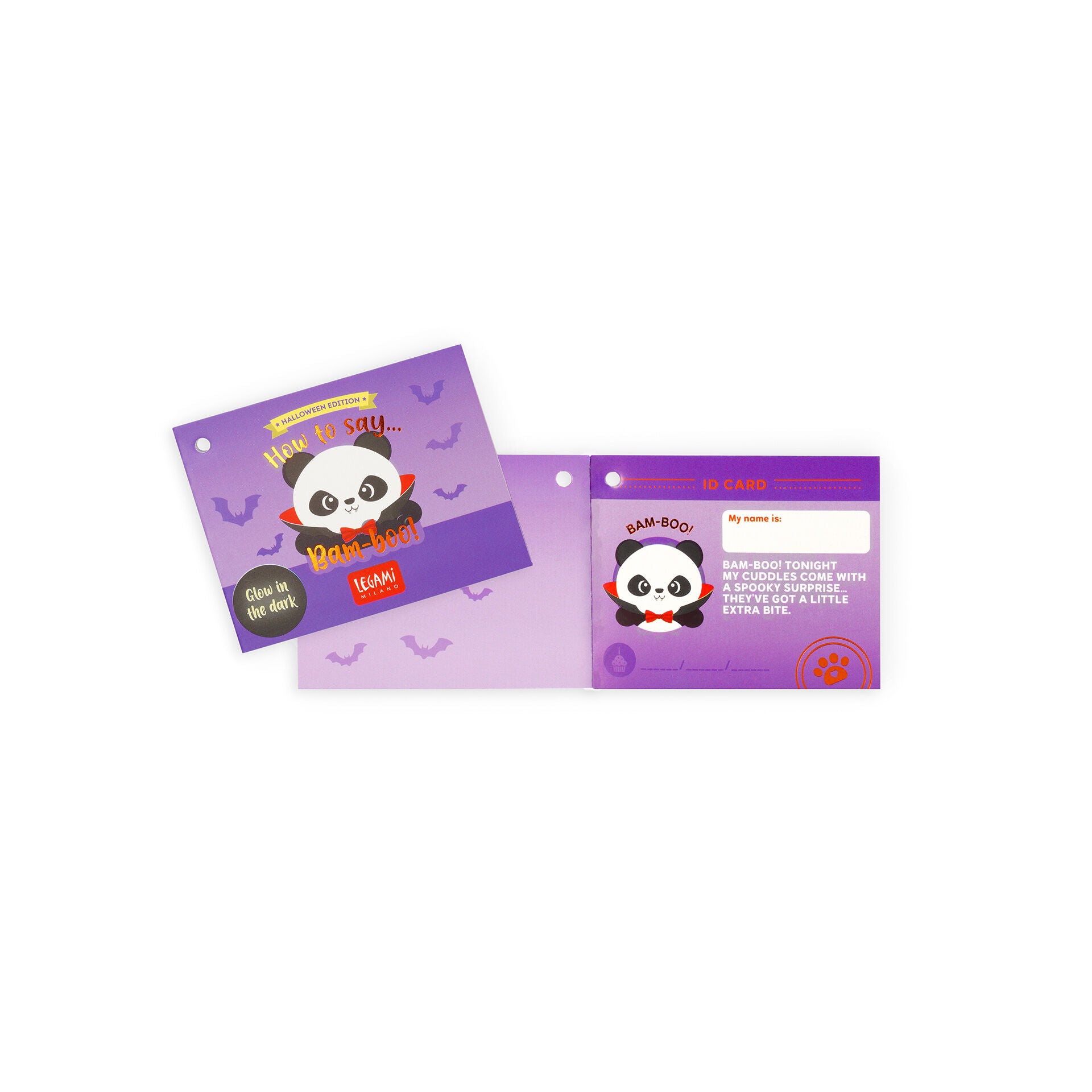 Legami Plüschtier Panda-Vampir Bam-Boo! Mini Super Soft - Bild 4