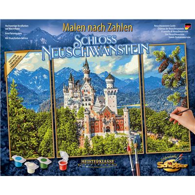 Schipper Schloss Neuschwanstein Triptychon 80x50cm - Bild 1