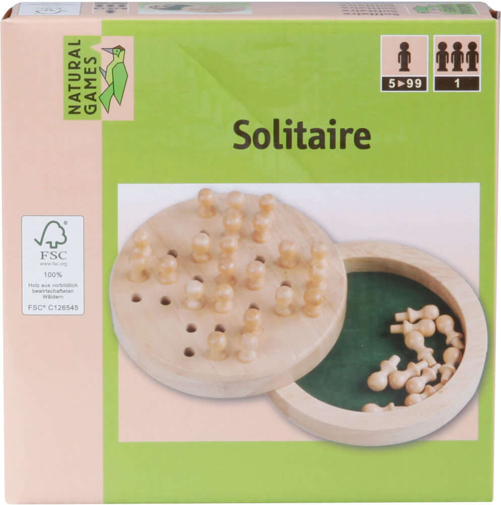 Natural Games Solitaire Holz 12 cm - Bild 2