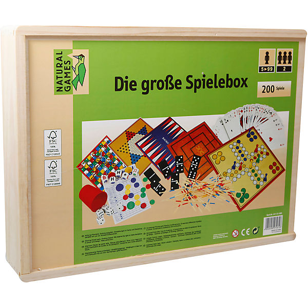 Natural Games Holz-Spielesammlung 200 in 1 - Bild 1