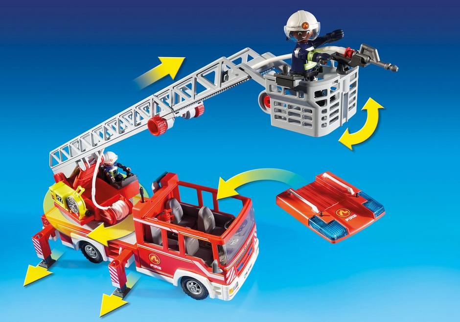 PLAYMOBIL  Feuerwehr Leiterfahrzeug 9463 - Bild 4