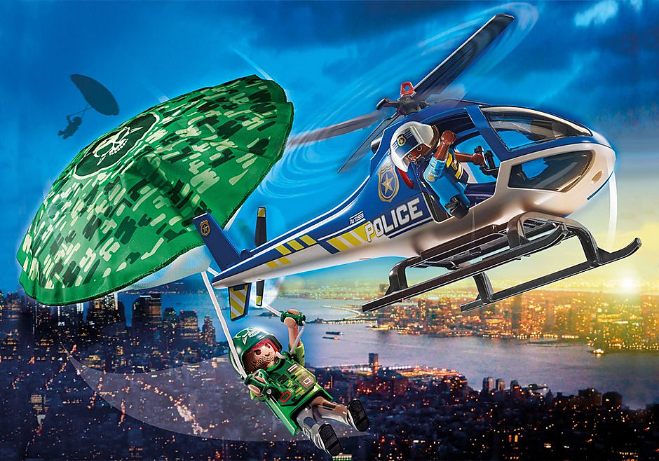 PLAYMOBIL  Polizei-Hubschrauber: Fallschirm-Verfolgung 70569 - Bild 2
