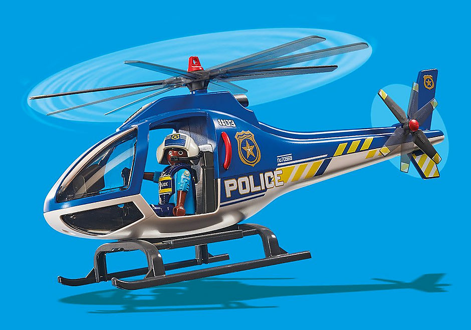 PLAYMOBIL  Polizei-Hubschrauber: Fallschirm-Verfolgung 70569 - Bild 4