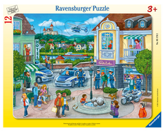 Rahmenpuzzle 12 Teile Polizeieinsatz mit Hannah und Erik 05.176