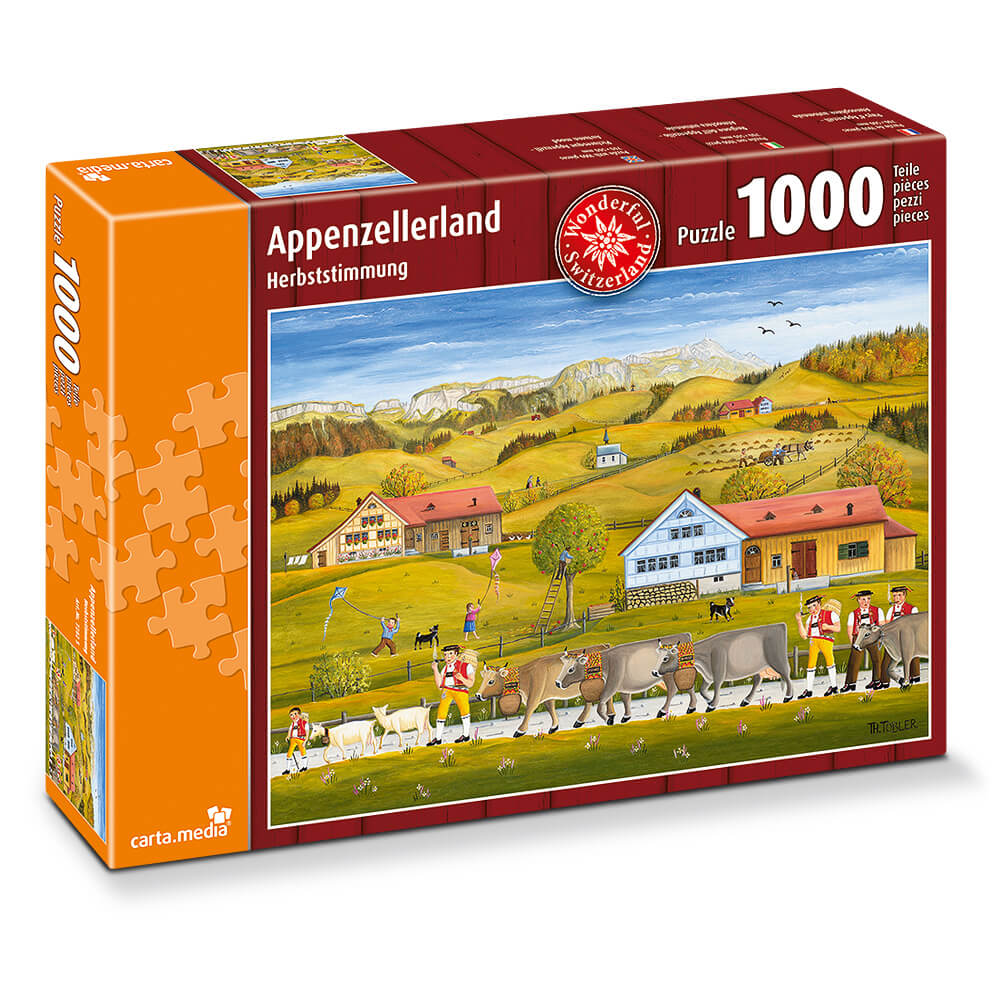 Puzzle 1000 Teile Appenzellerland Herbststimmung - Bild 1