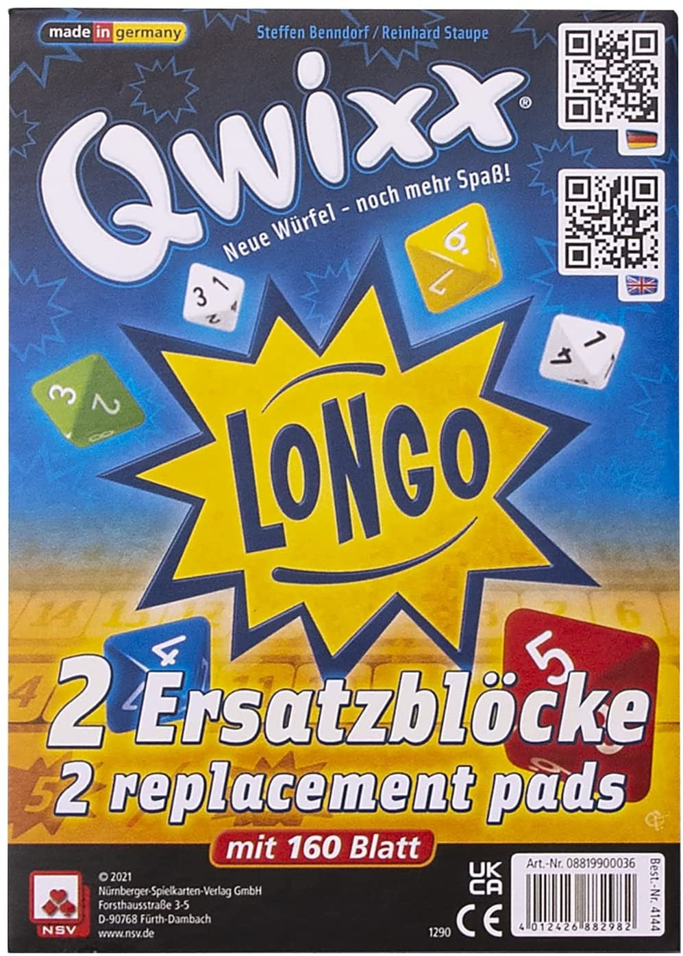 Qwixx - Longo- Ersatzblöcke - Bild 1