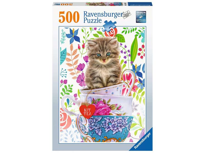 Puzzle 500 Teile Kätzchen im Tässchen 15.037 - Bild 1