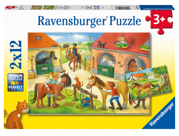 Puzzle 2x12 Ferien auf dem Reiterhof 05.178 - Bild 1