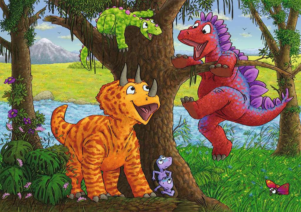 Ravensburger Puzzle Spielende Dinos 2x24 Teile 5.030 - Bild 2