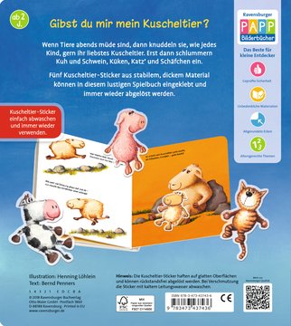 Gute-Nacht-Stickerbuch: Küsschen, knuddeln, gute Nacht 43.743 - Bild 2