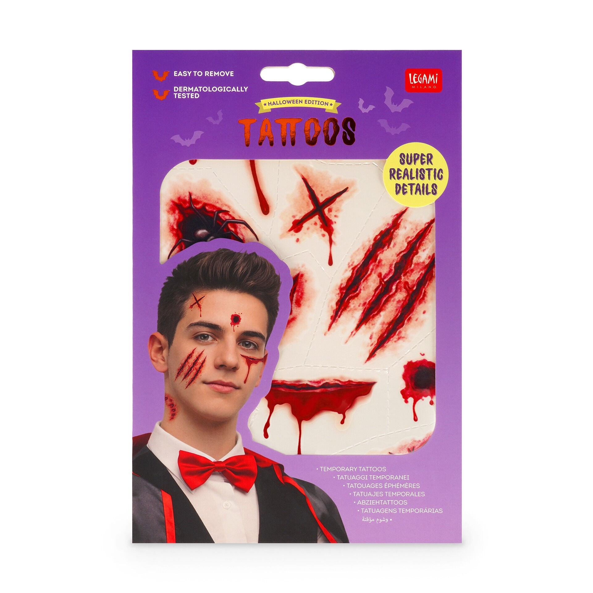Legami Abziehtattoos Wunden & Narben Halloween - Bild 1