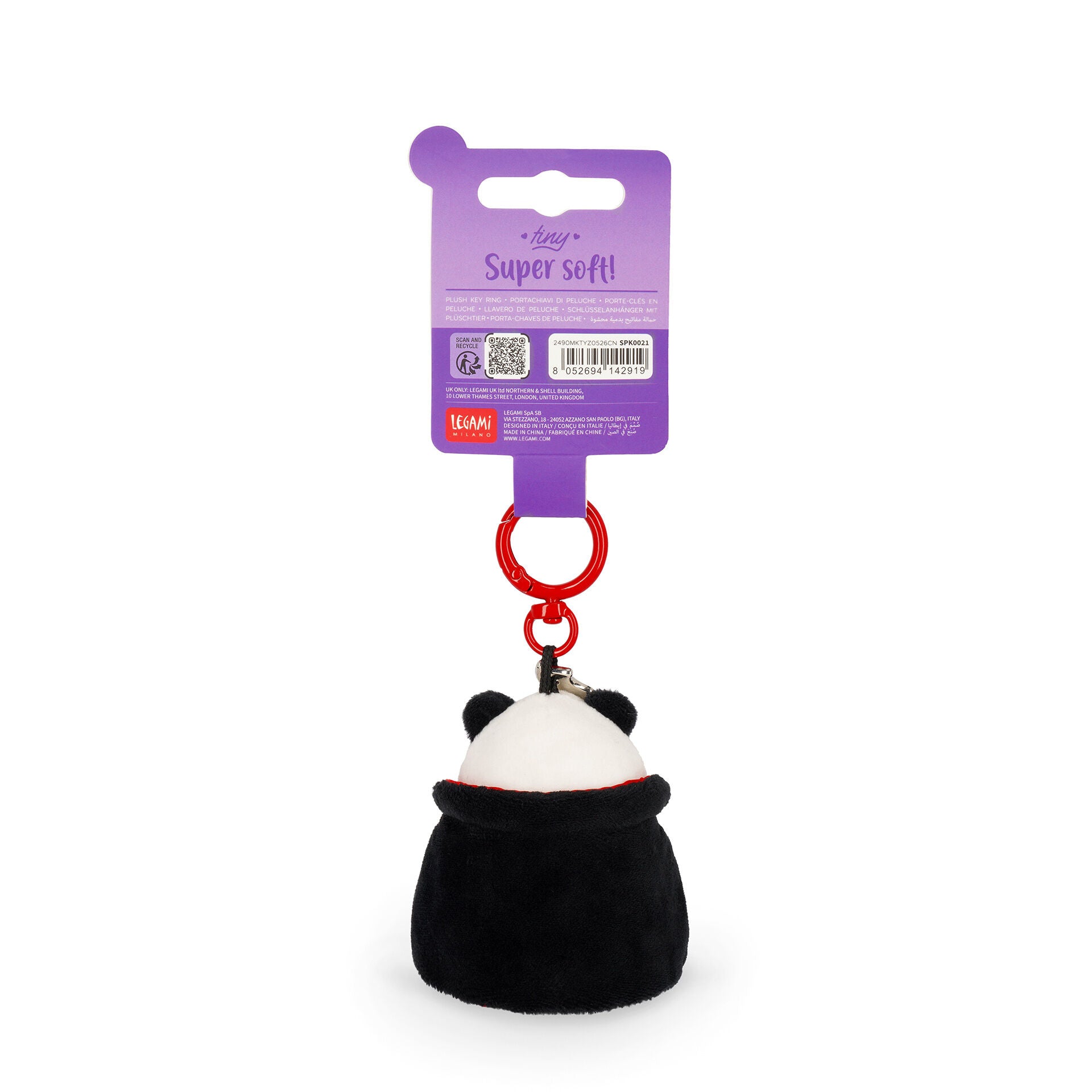 Legami Plüsch-Schlüsselanhänger Panda-Vampir Bam-Boo! Tiny Super Soft - Bild 6
