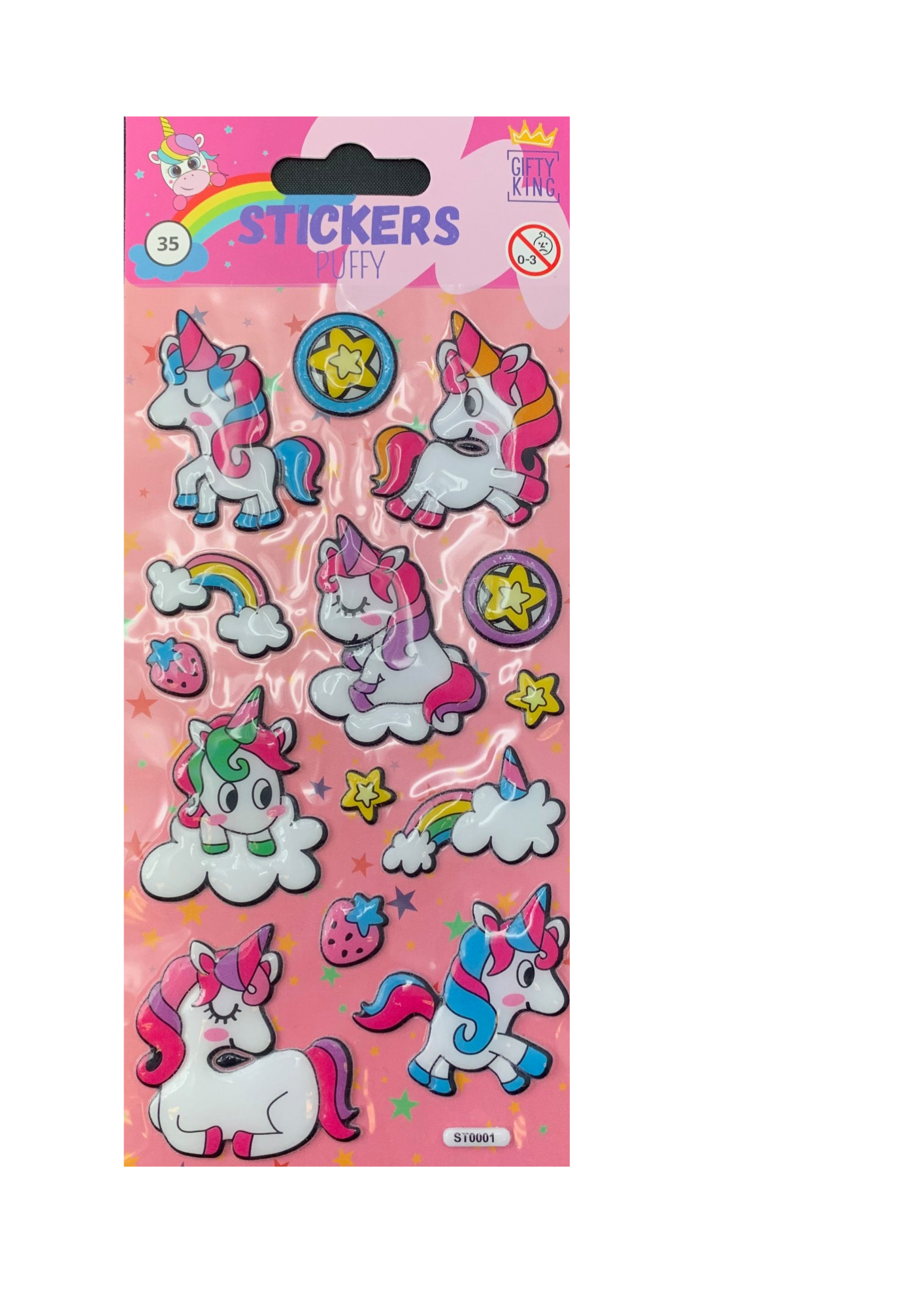 Sticker Puffy Unicorn - Bild 1