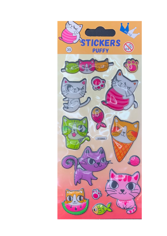 Sticker Puffy Cats