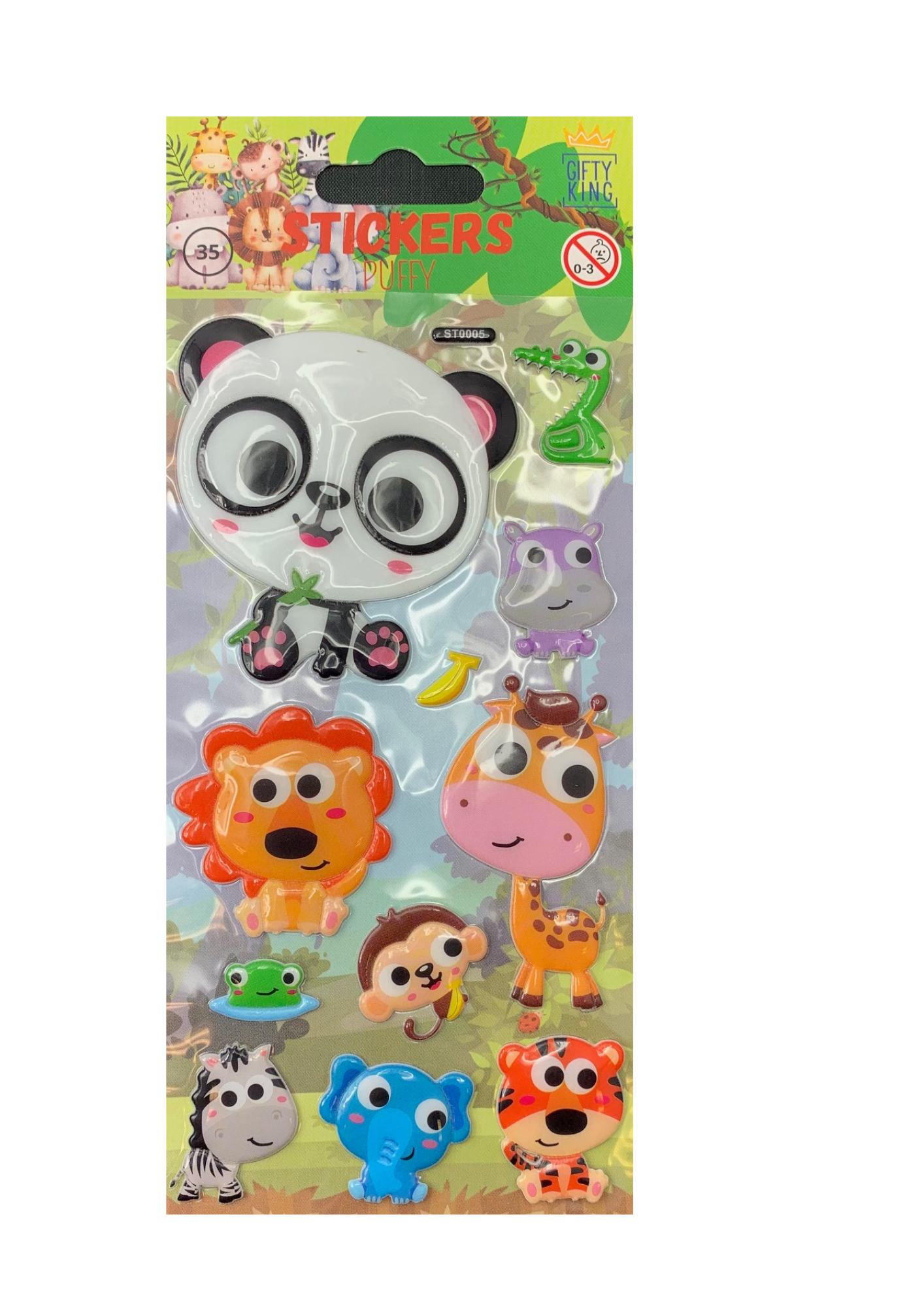 Sticker Puffy Jungle - Bild 1