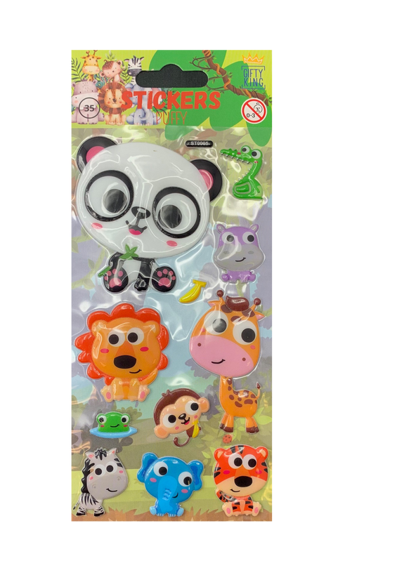 Sticker Puffy Jungle