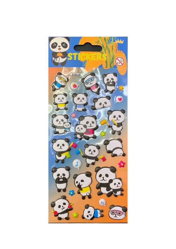 Sticker Puffy Panda
