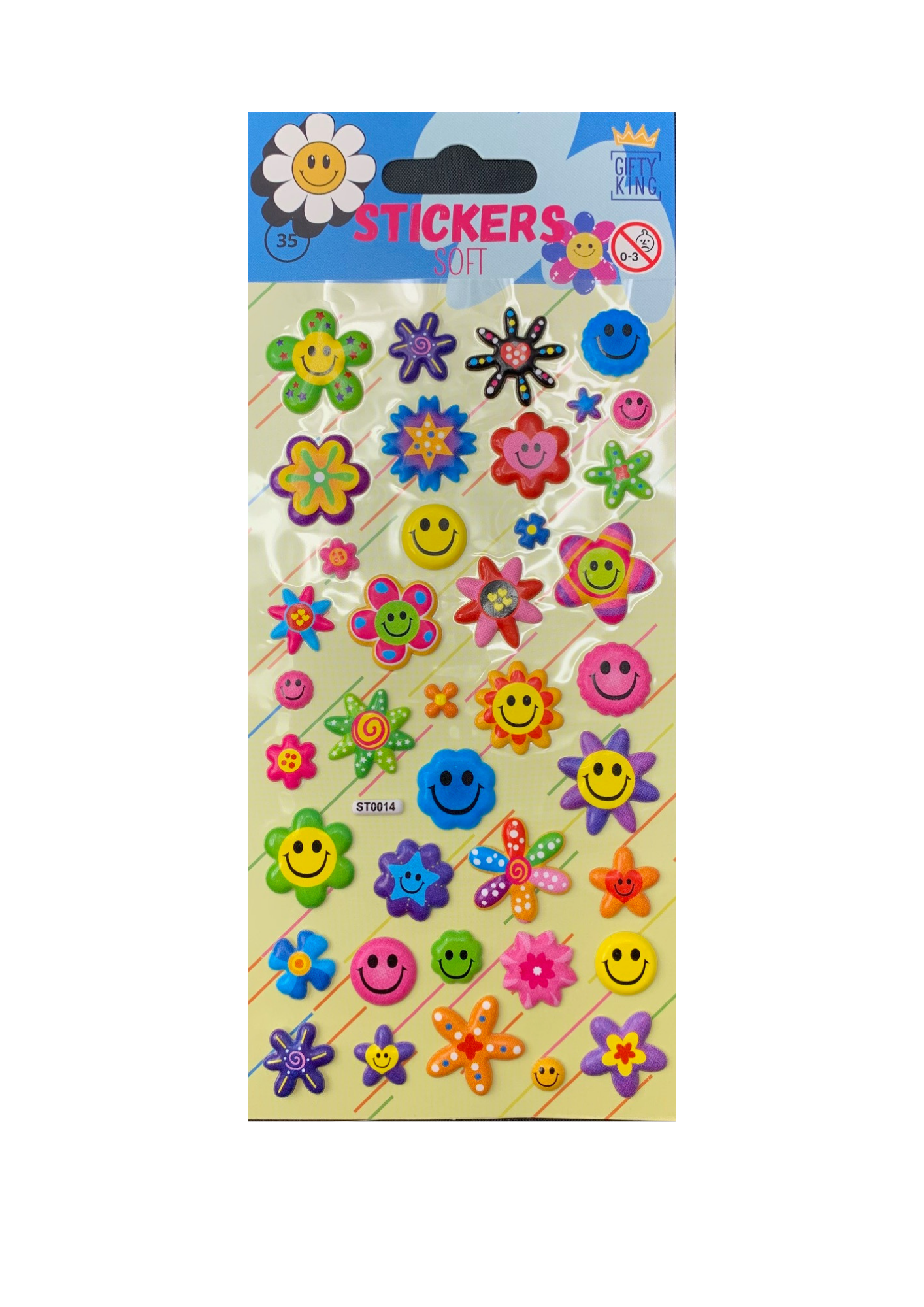 Sticker Puffy Flowers - Bild 1