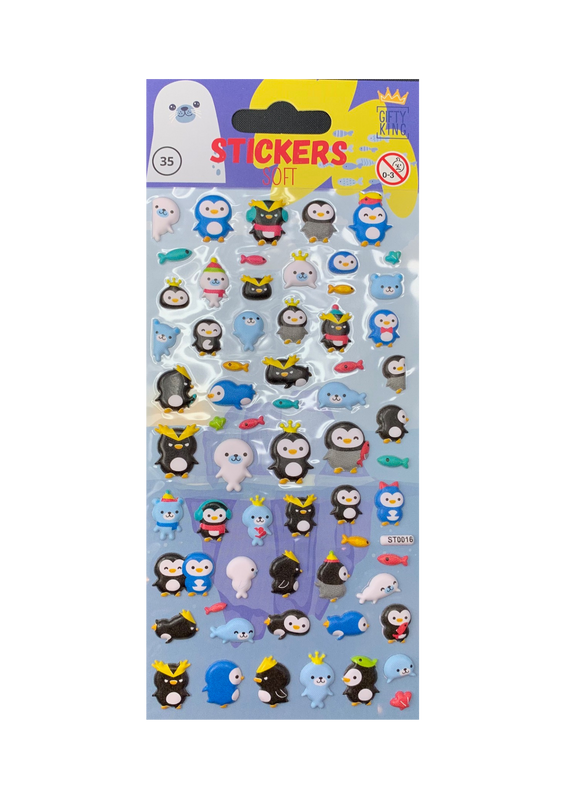 Sticker Puffy Penguin