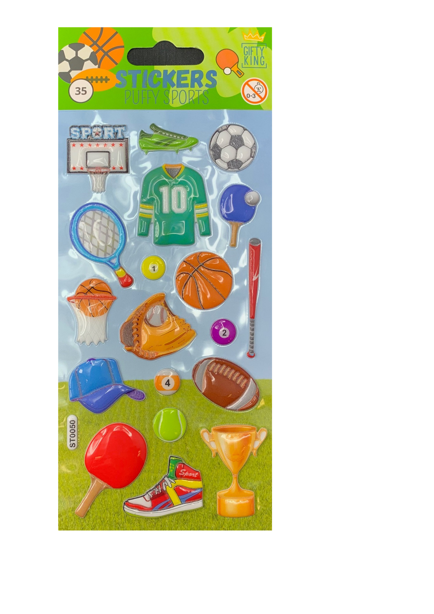 Sticker Puffy Sports - Bild 1