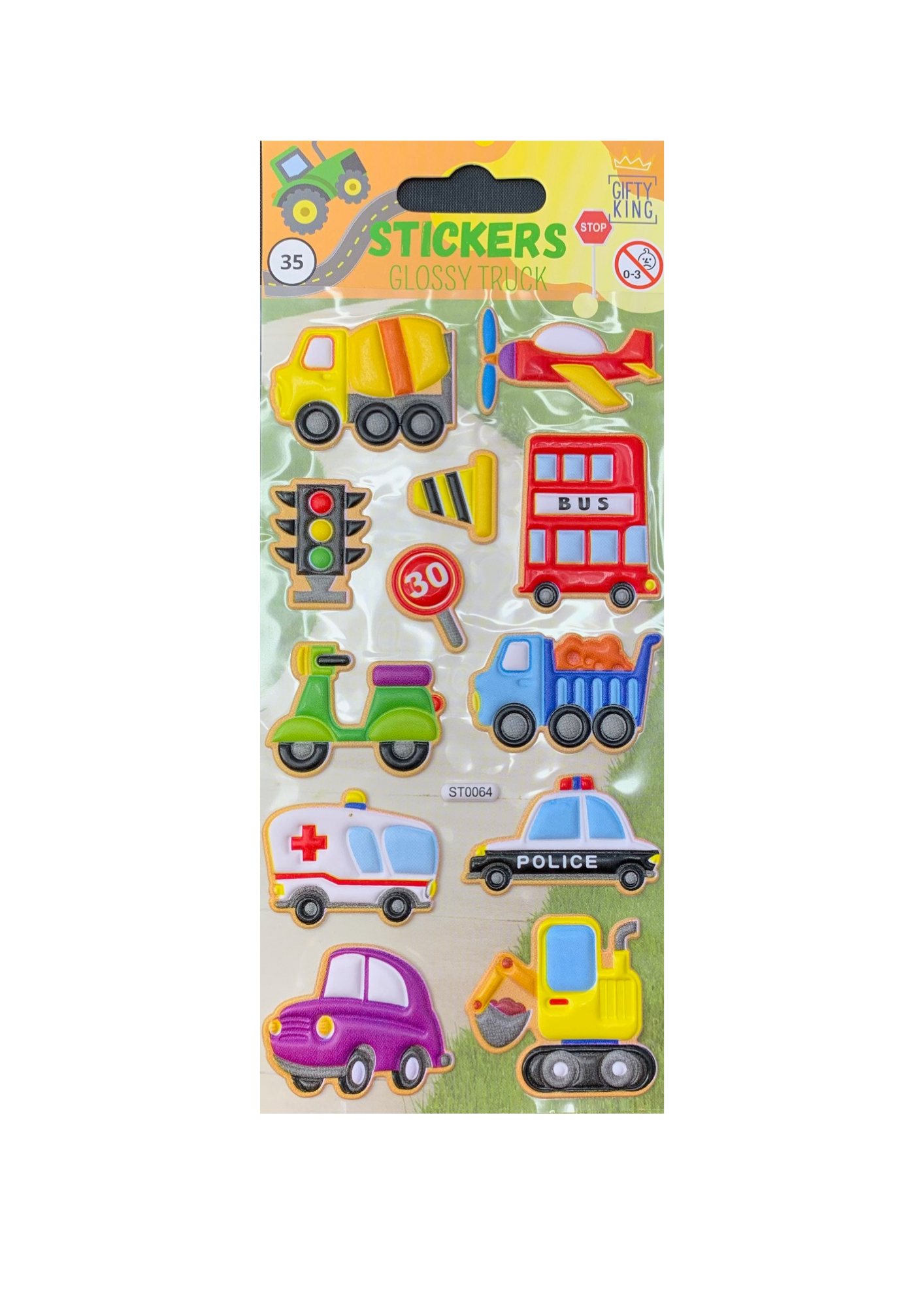 Sticker Puffy Glossy Trucks - Bild 1