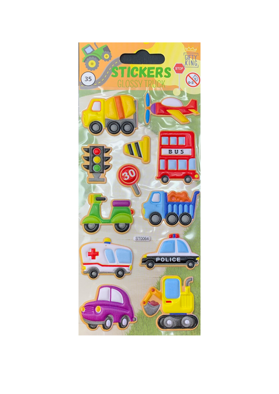 Sticker Puffy Glossy Trucks