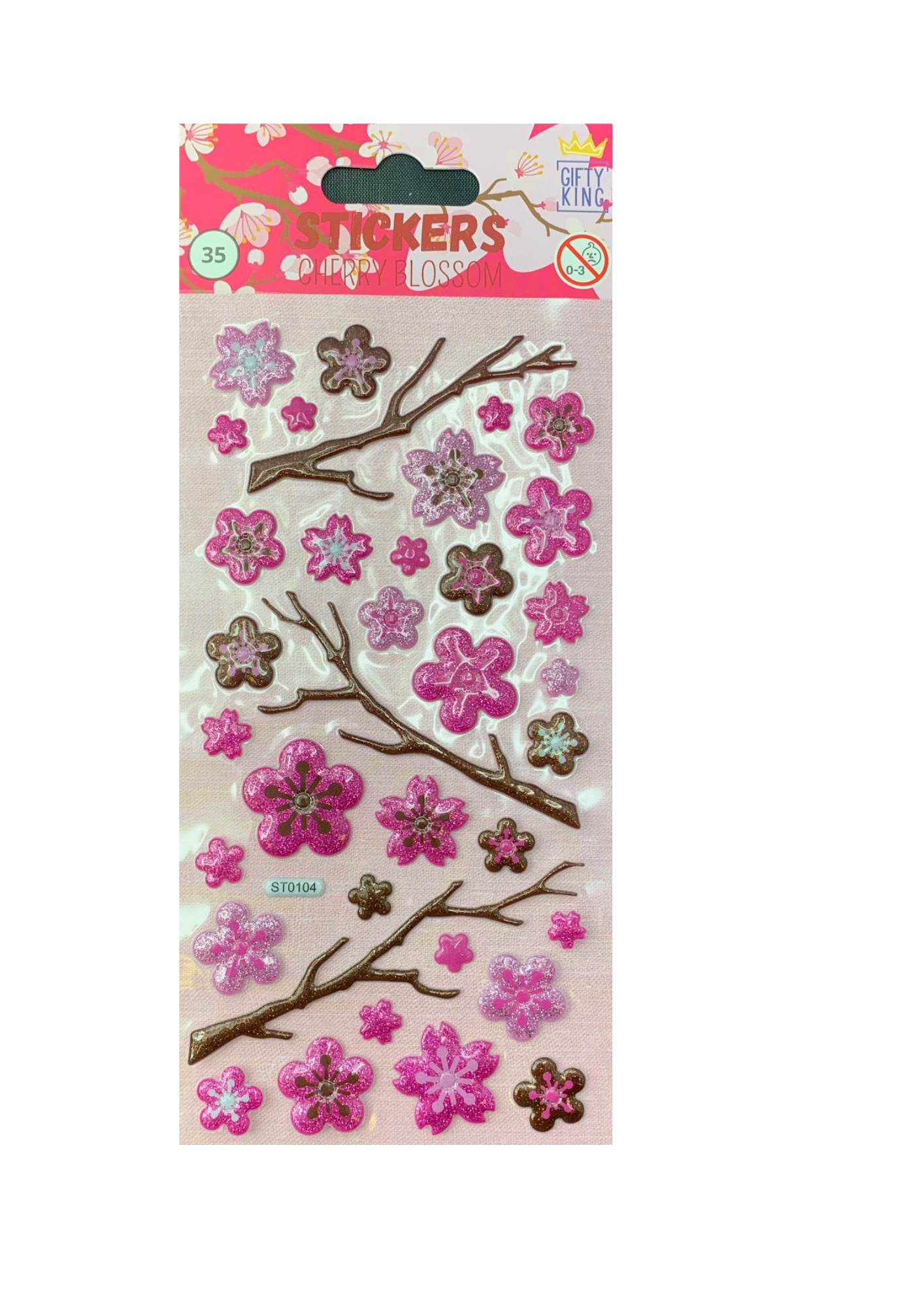 Sticker Puffy Glitter Cherry - Bild 1