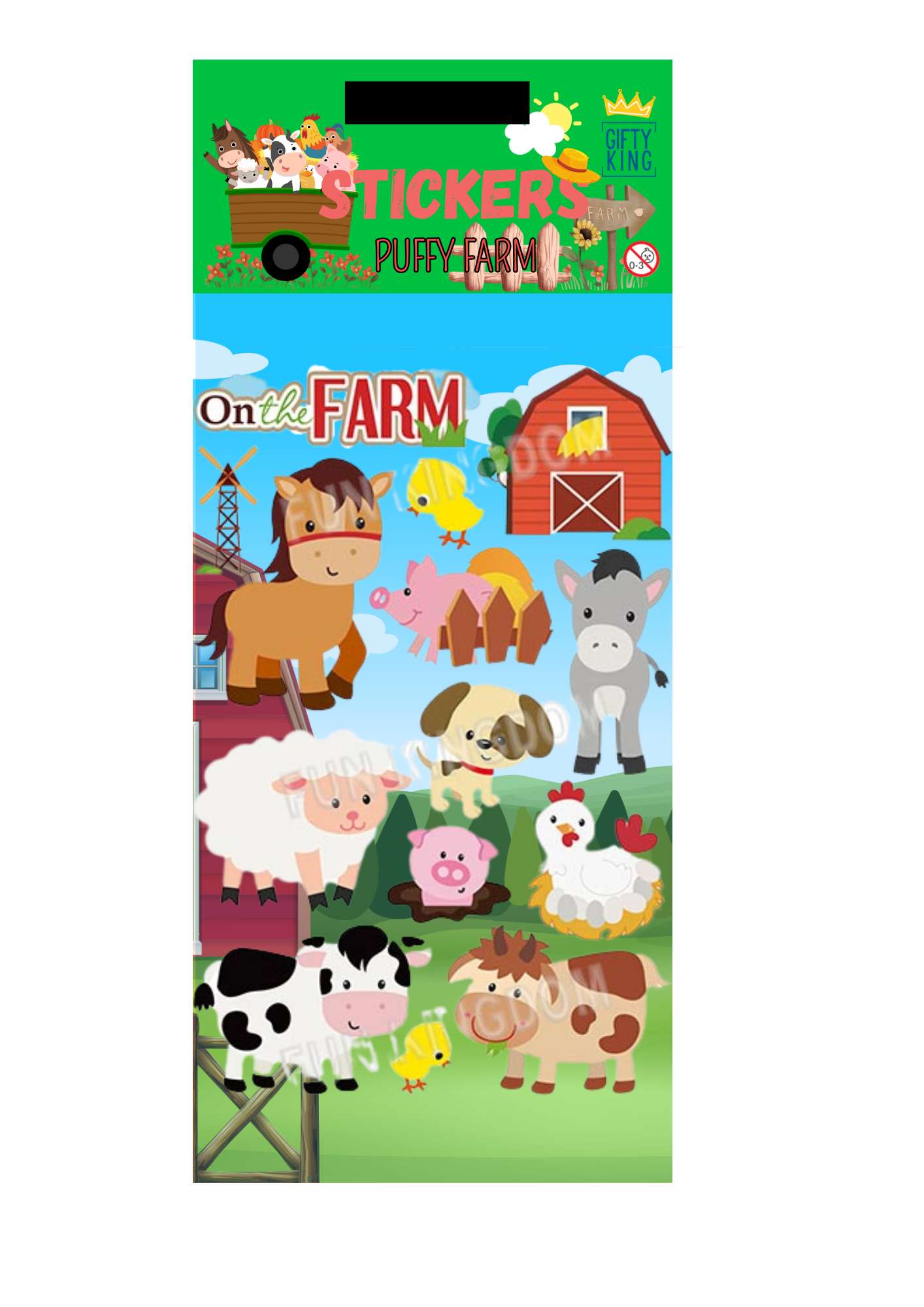Sticker Puffy Farm - Bild 1