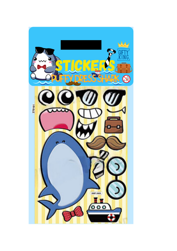 Sticker Puffy Dress Shark