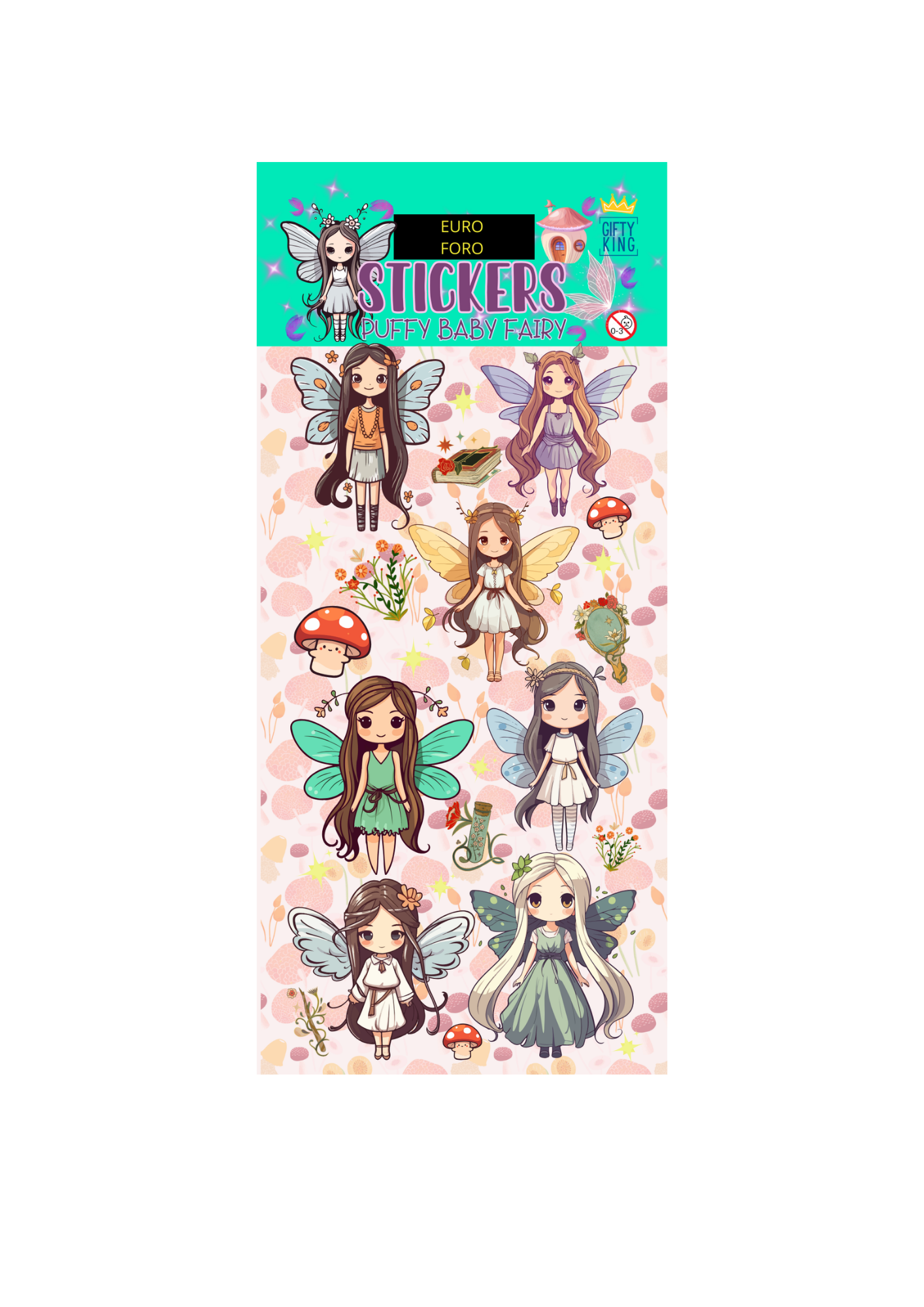 Sticker Puffy Baby Fairies - Bild 1