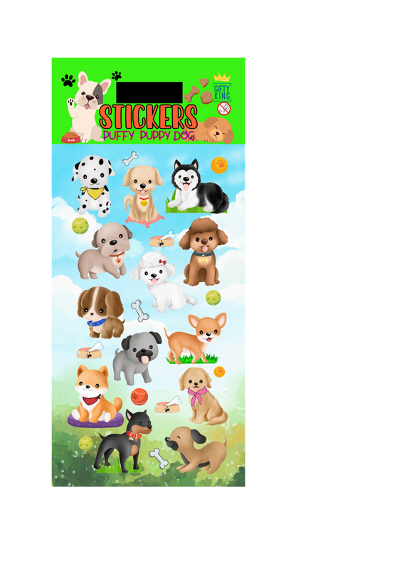 Sticker Puffy Puppy Dog