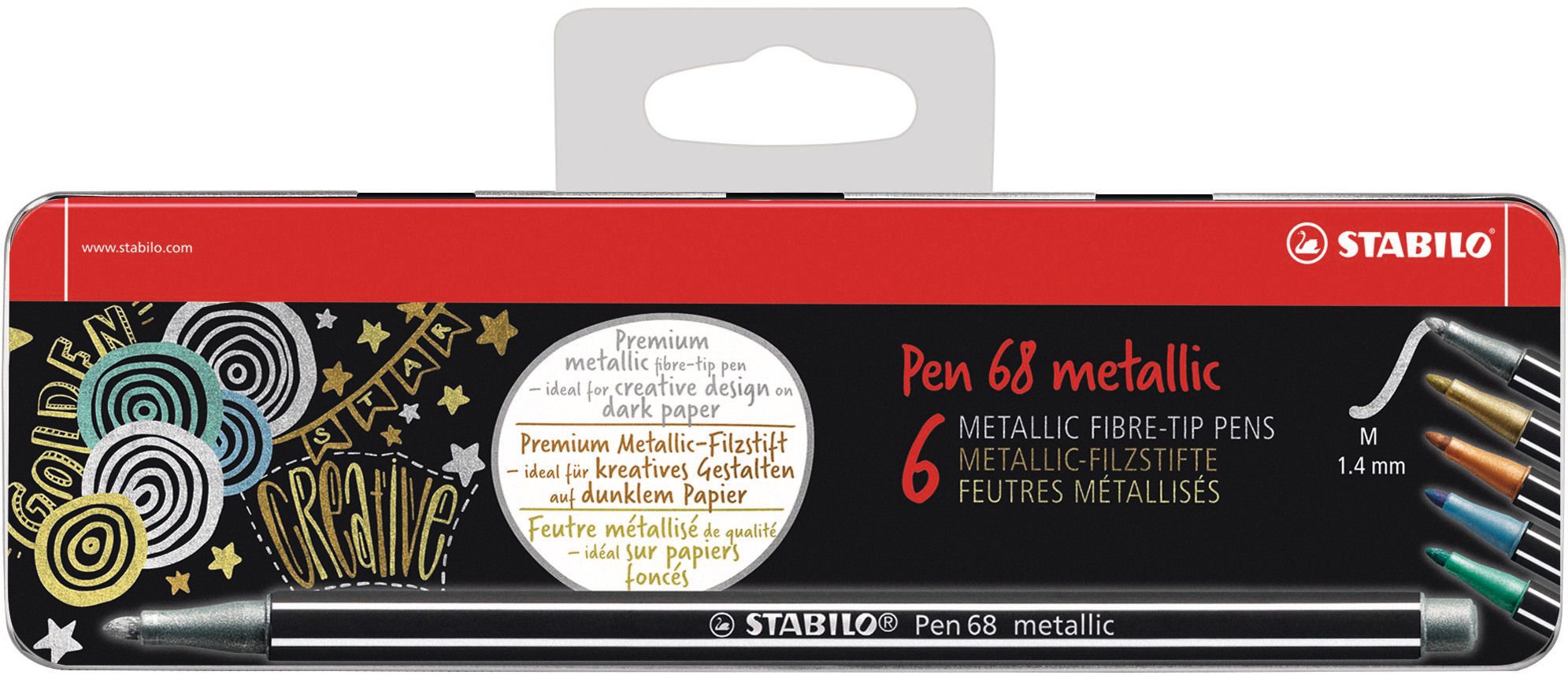 Stabilo Pen 68 metallic 6er Etui - Bild 1