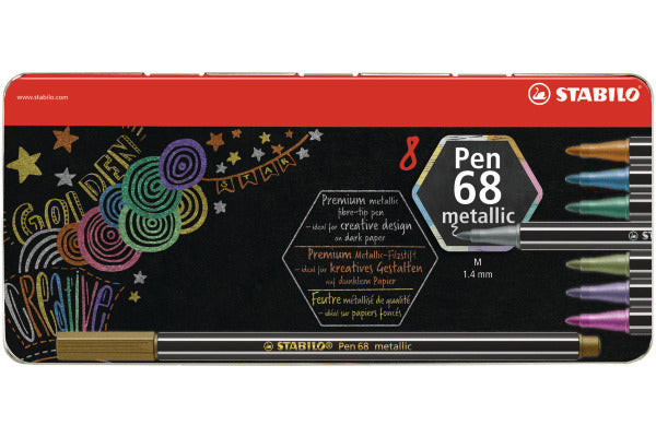 Stabilo Pen 68 metallic 8er Metalletui - Bild 1