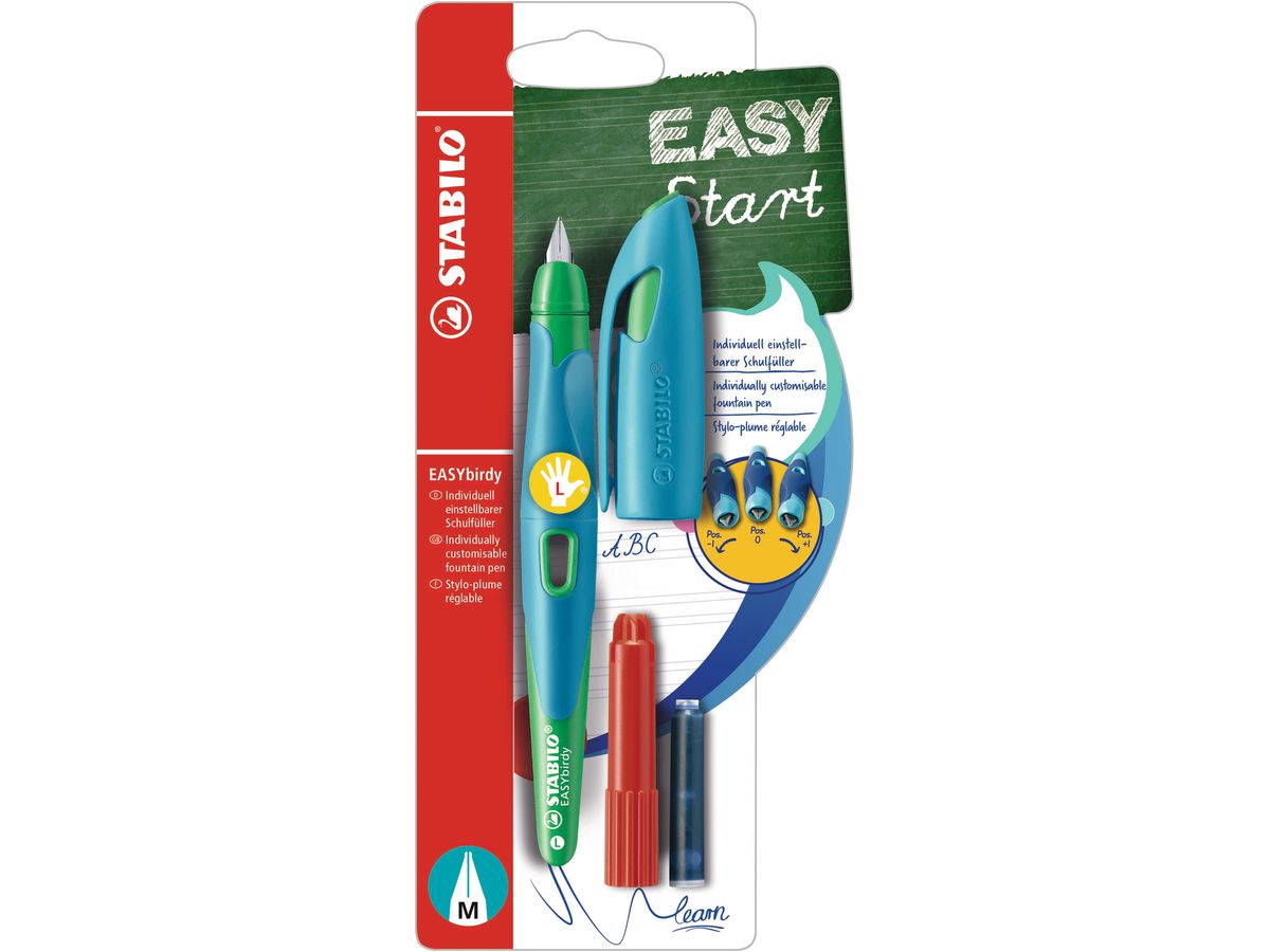 Stabilo EASYbirdy bl/gr L Blister - Bild 1