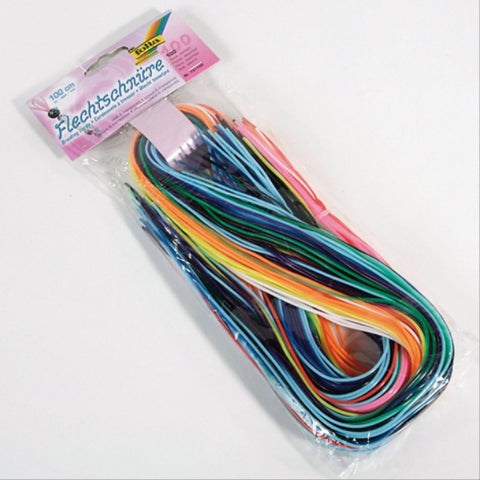 Scoubidous opak/transparent 100 Stück