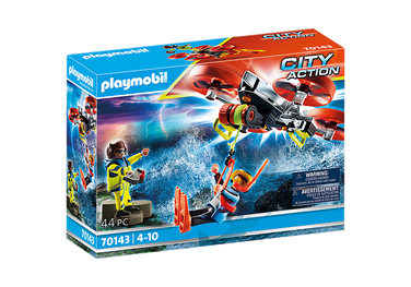 PLAYMOBIL Taucher-Bergung mit Rettungsdrohne 70143
