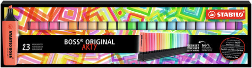 STABILO BOSS ORIGINAL Textmarker, 23er Tischset ARTY