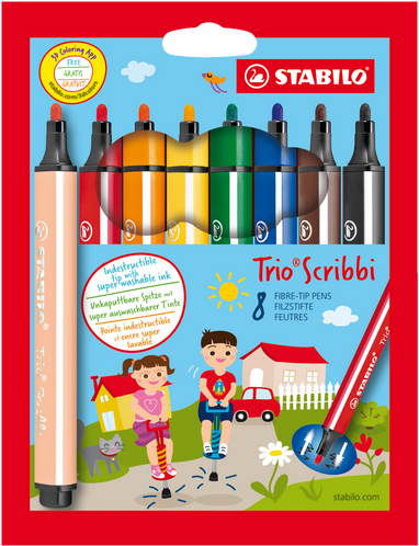 Stabilo Trio Scribbi 8er Etui