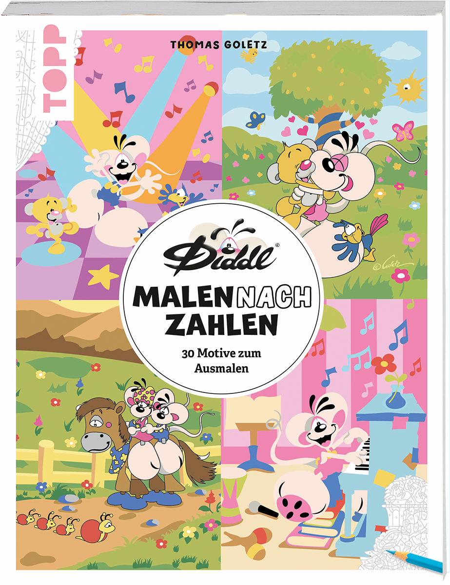 Diddl Malen nach Zahlen – 30 Motive zum Ausmalen - Bild 1