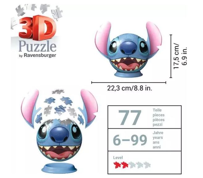 Puzzleball 3D Disney Stitch mit Ohren 11.574 - Bild 5