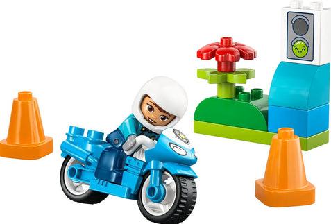 LEGO DUPLO Blaues Polizeimotorrad 10471