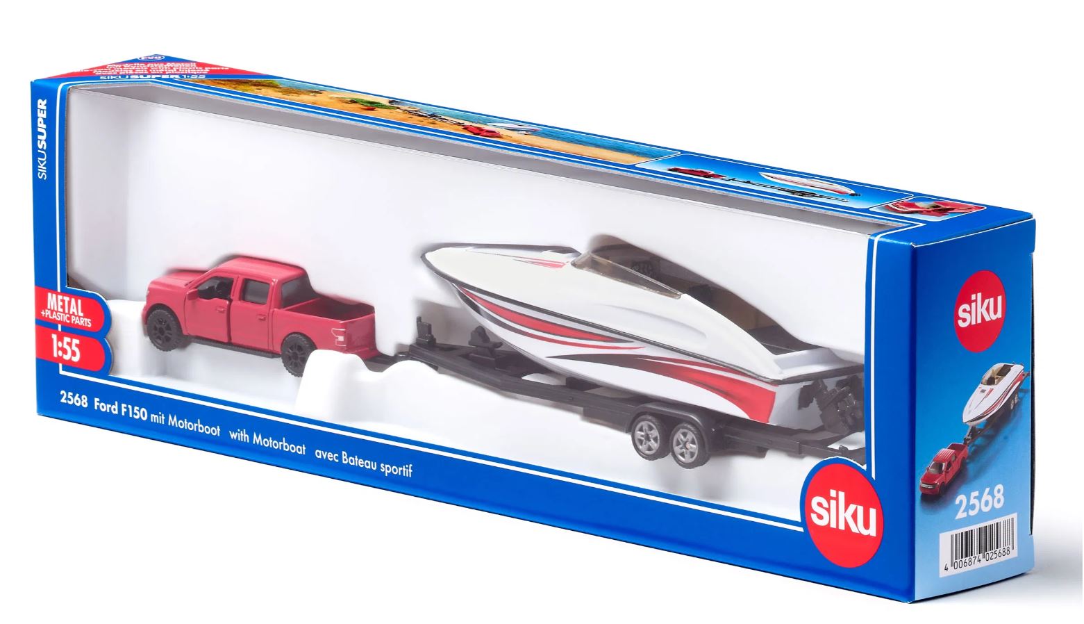 Siku Ford F1 150 mit Motorboot 02.568 - Bild 1