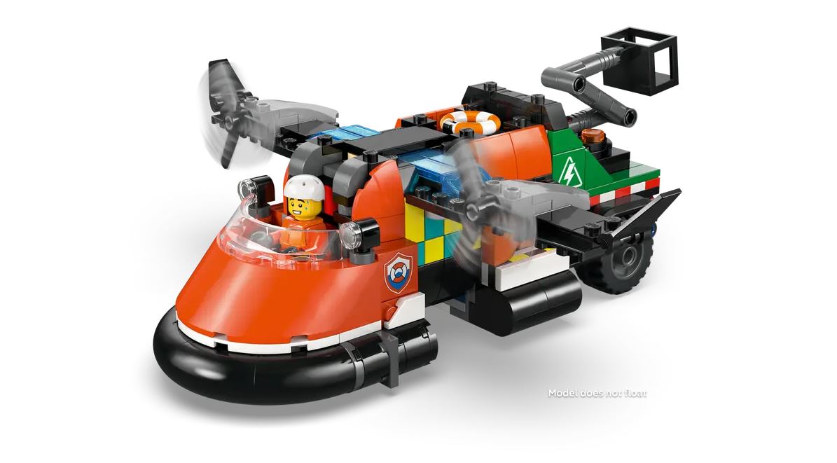 LEGO City Kombinationsset mit Flugzeug, Wartungsfahrzeug und Luftkissenboot 60505 - Bild 5